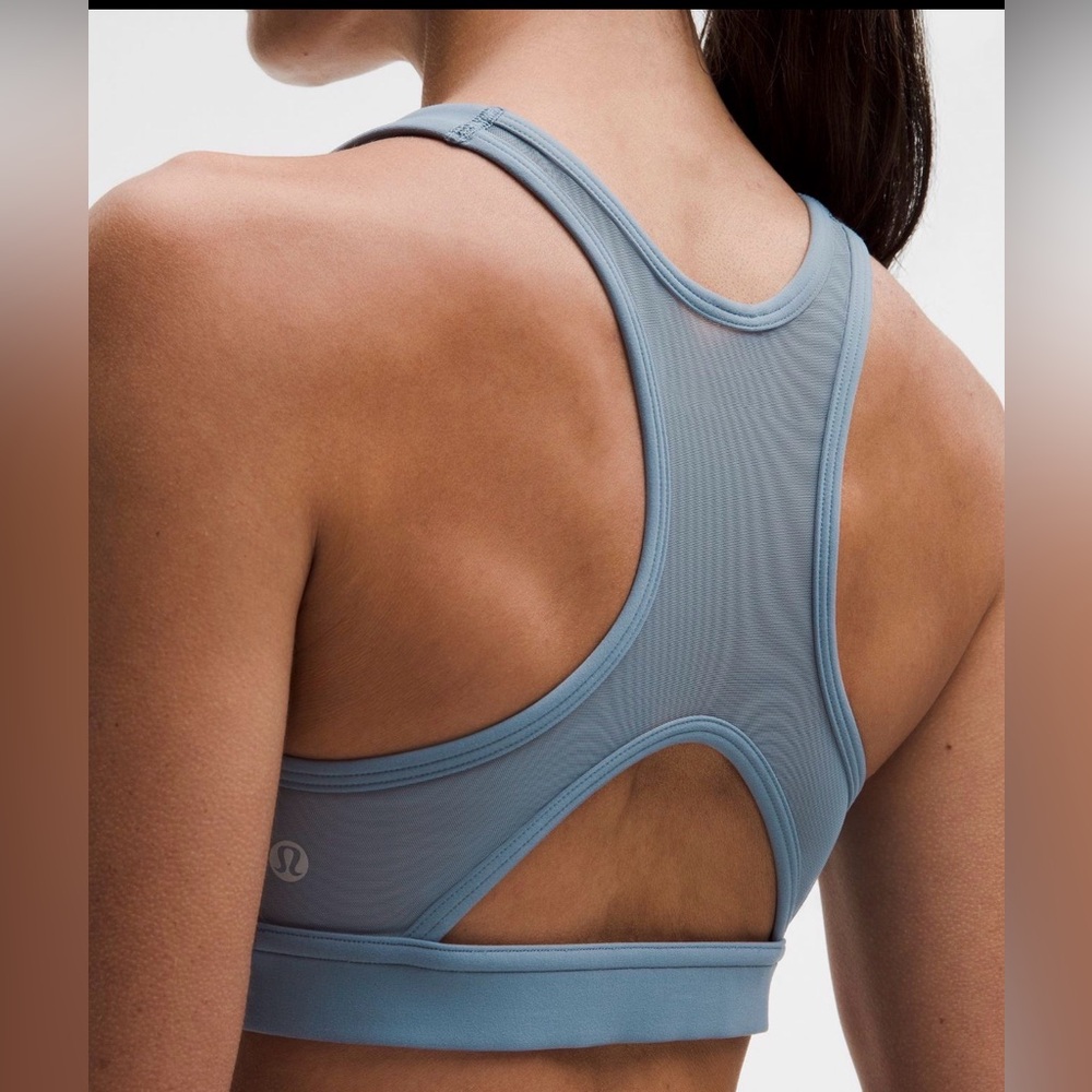 Lululemon Mesh Bra - Size 12 - Steel Blue - NWT